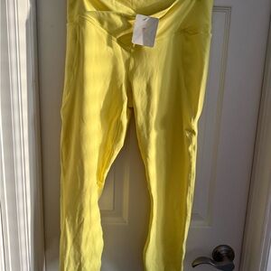 Fabletics Bright Yellow High-Waist Leggings
